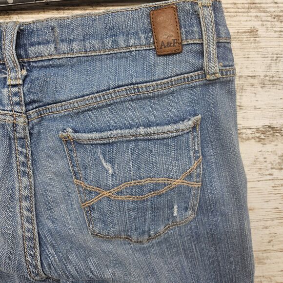 Vintage Ambercrombie & Fitch Low Rise Bootcut Jean Y2k Sz 2R Stretch Madison - Picture 8 of 13